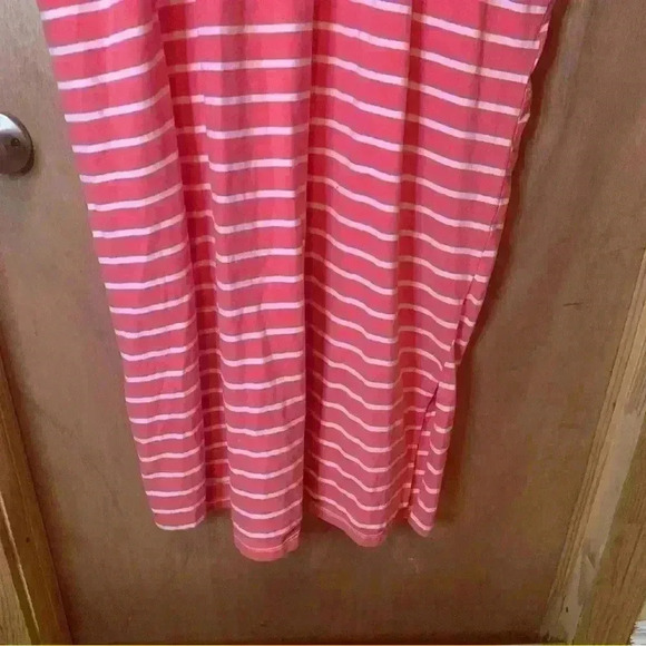 Kim Rogers Curvy Womens Pink & White Dress 3X Striped Short Sleeves - Picture 13 of 16